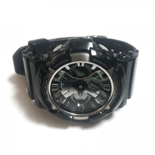 CASIO(カシオ) 腕時計 G-SHOCK GA-200BW メンズ 黒×シルバー_画像2