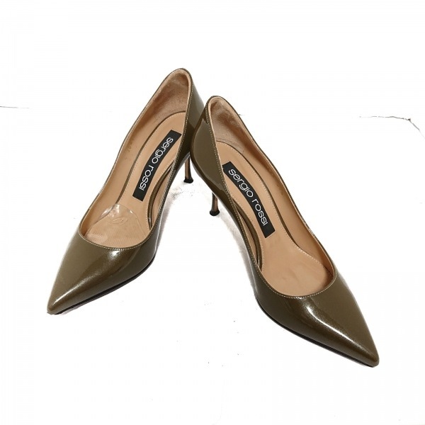 新品☆SergioRossi セルジオロッシ エナメル ヌーディ 37.5 results