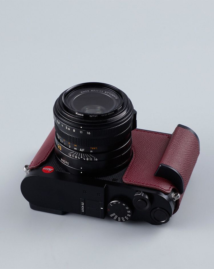 新品 本革 LEICA ライカ Q2 用 カメラケース ワインレッド kccconline.org