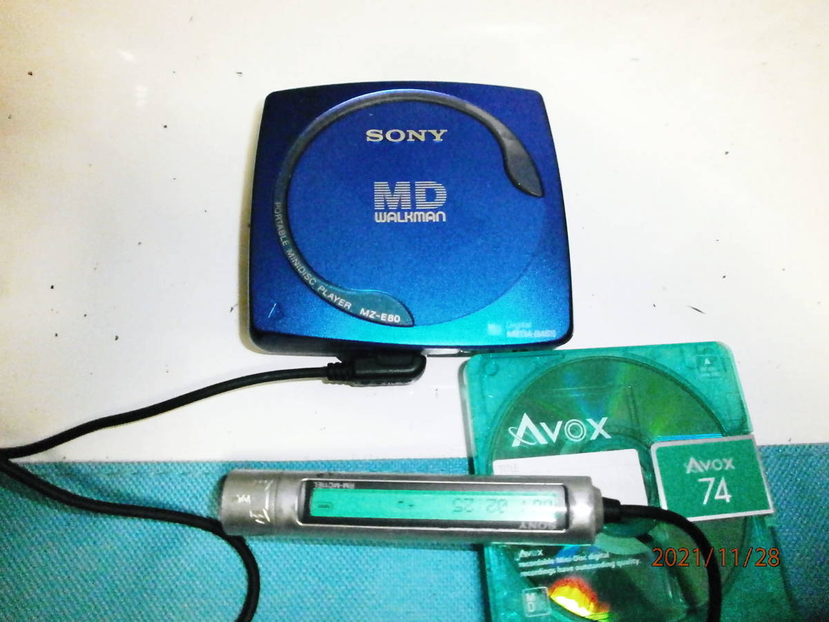 SONY MZ-E80 MDウォークマン 中古故障ノークレーム完全ジャンク品