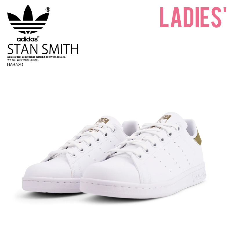 # new goods #adidas / Adidas #STAN SMITH J Stansmith #24.5cm# lady's Kids model shoes sneakers white H68620