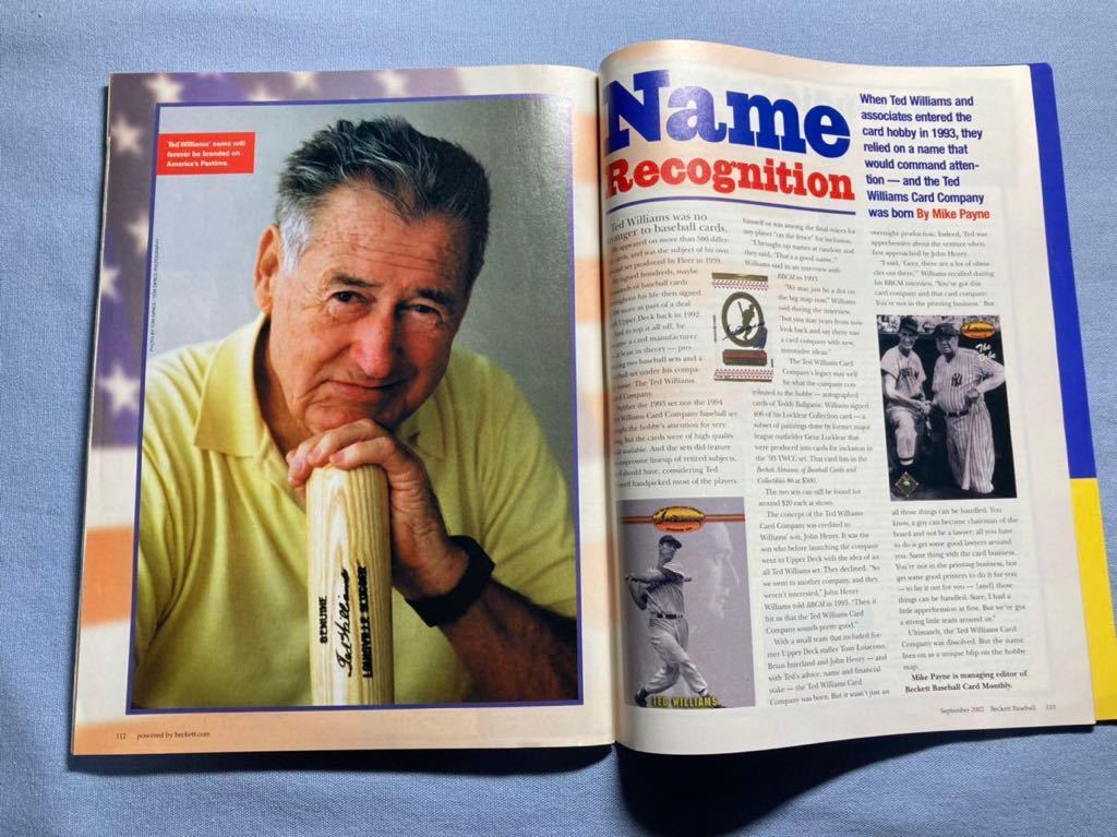 《最終値下》【MLB】95・２００２年　イチロー表紙の米野球カード雑誌　「BECKETT Baseball」　石井一久　１２０ページ　マリナーズ_画像8