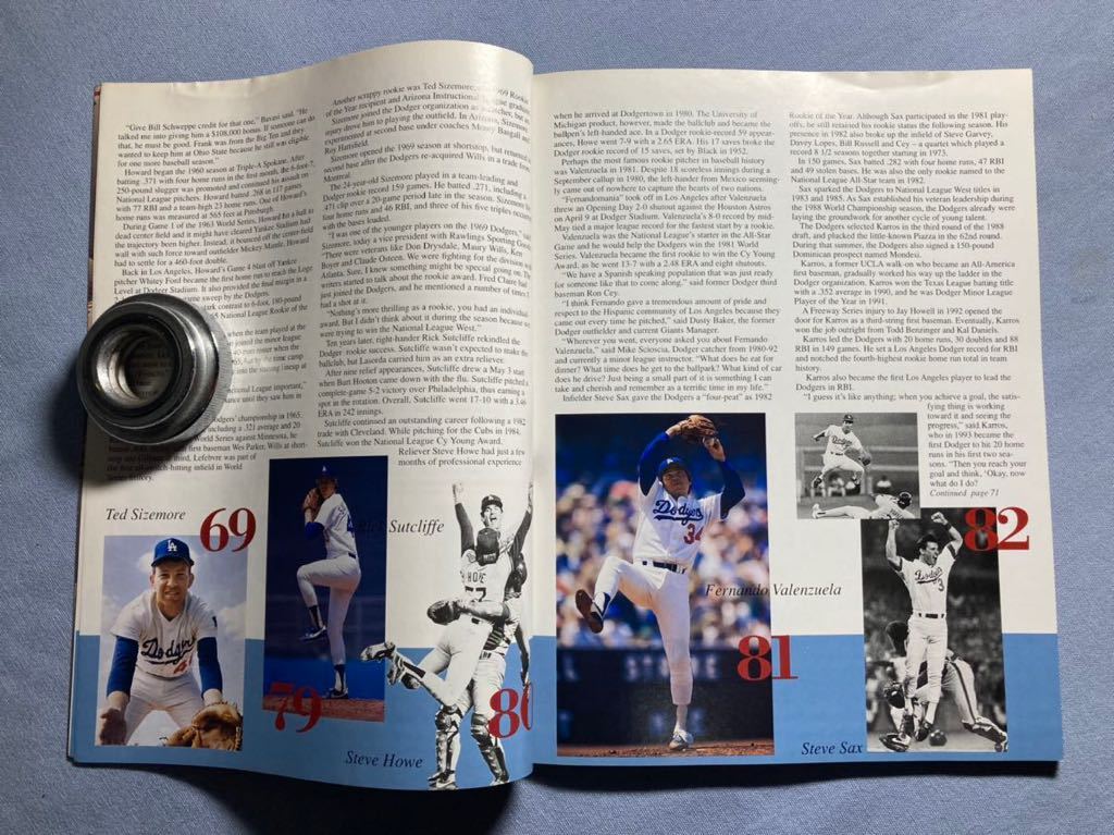MLB】176・1995年 『ドジャース公式イヤーブック』 野茂英雄 MLB】176・1995年 『ドジャース公式イヤーブック』 野茂英雄