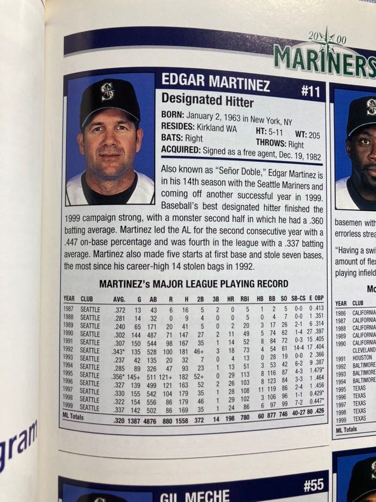 《最終値下》【MLB】182・２０００年　『マリナーズ公式マガジン』　佐々木主浩ルーキー・イヤー　シアトル・マリナーズ