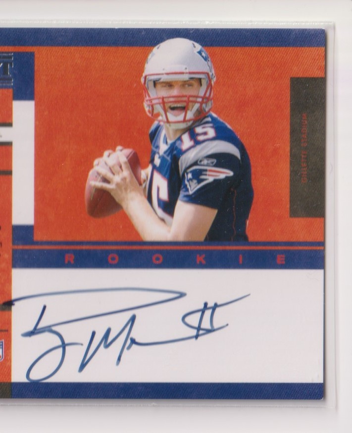 NFL RYAN MALLETT AUTO 2011 PANINI PLAYOFF CONTENDERS FOOTBALL PATRIOTS no logo Autograph ROOKIE TICKET /25 枚限定 直筆 サイン_画像2