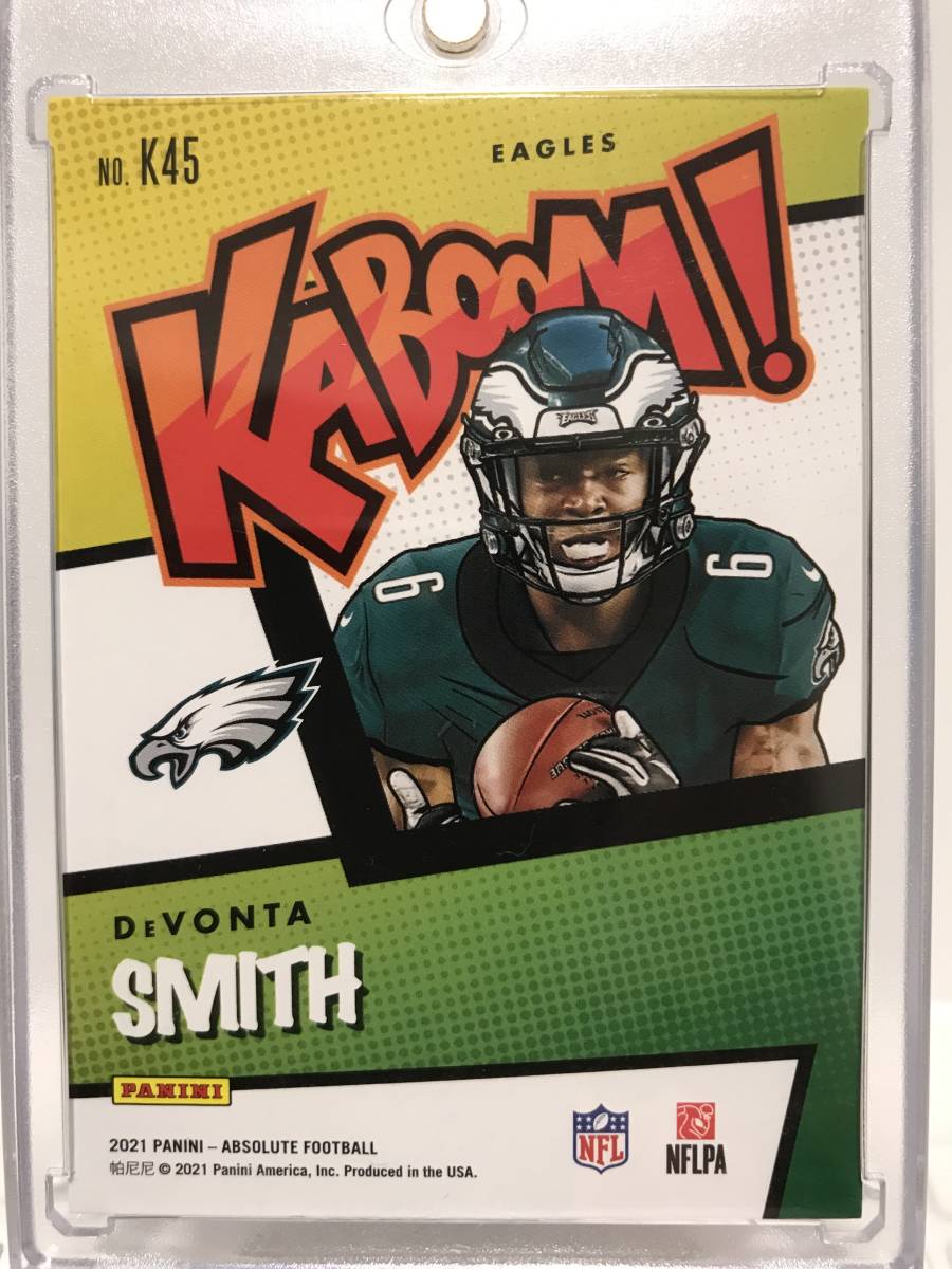 NFL DEVONTA SMITH 2021 PANINI ABSOLUTE FOOTBALL Eagles KABOOM ! No.K45 ROOKIE CARD Case Hit SSP デヴォンタ・スミス イーグルス - 7