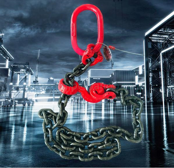  new goods recommendation chain sling 1 pcs hanging sling hook type use load 3.0t length 2m manganese steel made .-n diameter 10mm load position transportation work 