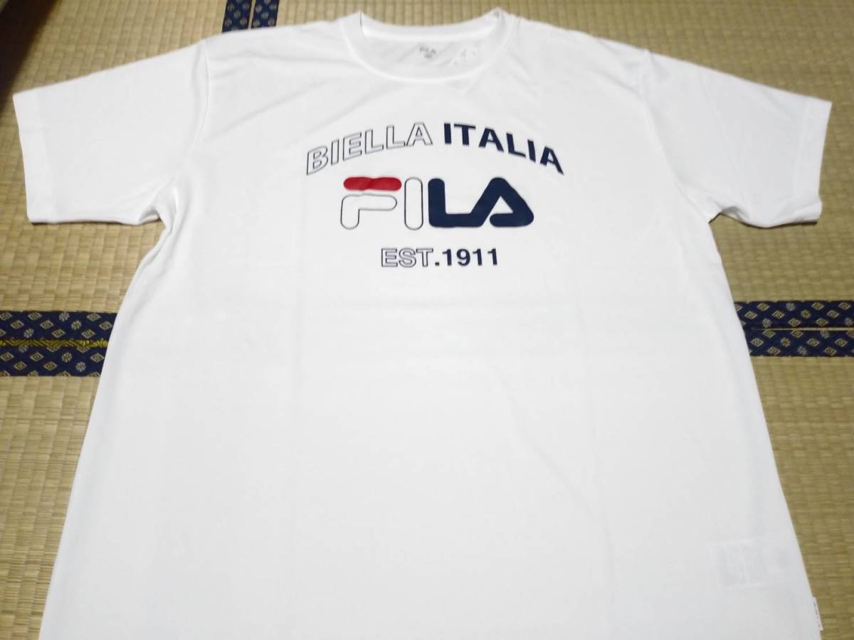 【新品】FILA 速乾半袖Tシャツ LL 白_画像1