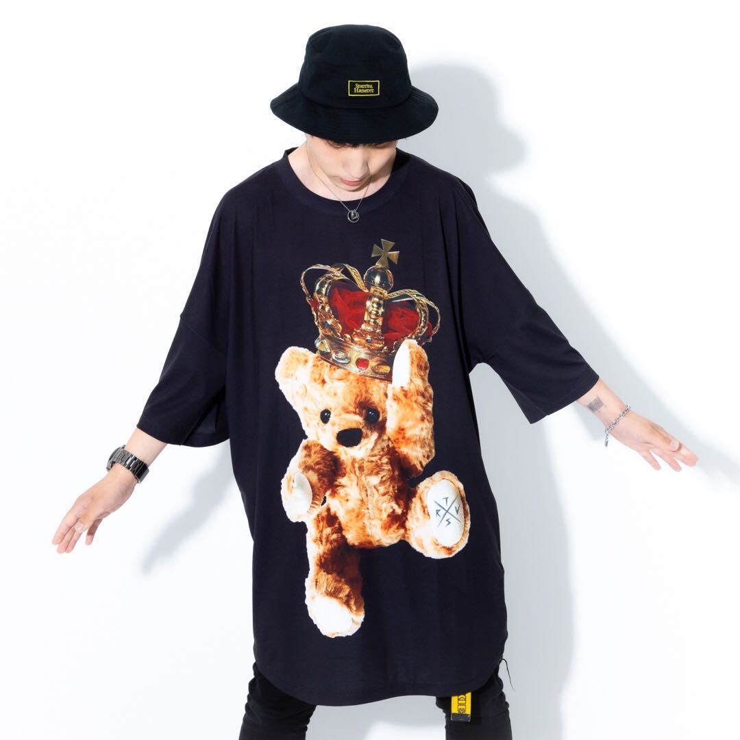 TRAVAS TOKYO クラウンベア ビッグTシャツ 熊 milkboy