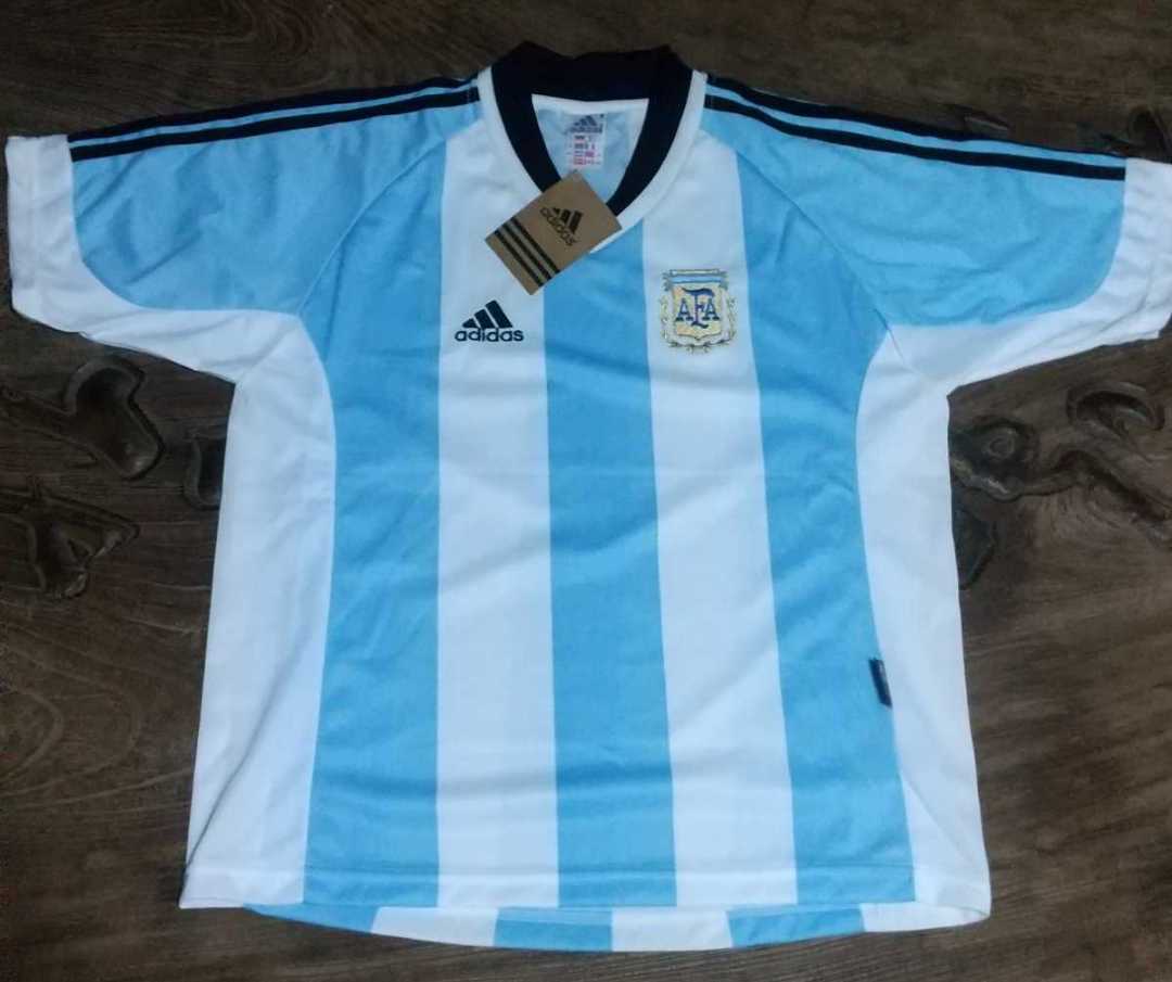 値下交渉 2001-2002年 アルゼンチン代表 未使用 タグ付き adidas MADE IN UK 検) ARGENTINA W/TAGS WORLD CUP バティストゥータ ベロン Y2K_画像1