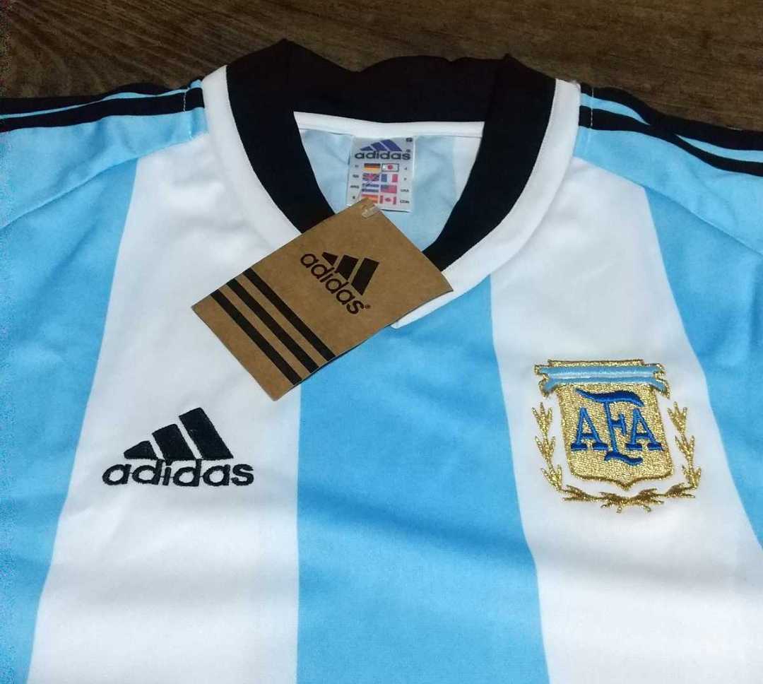 値下交渉 2001-2002年 アルゼンチン代表 未使用 タグ付き adidas MADE IN UK 検) ARGENTINA W/TAGS WORLD CUP バティストゥータ ベロン Y2K_画像2