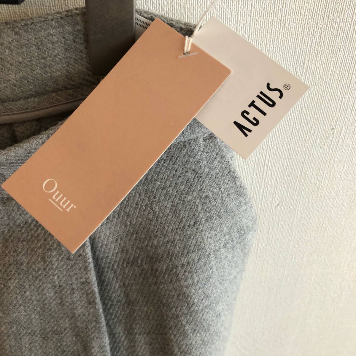 新品 OUUR アウアー kinfolk ウール　テーパード　パンツ ACTUS アクタス_画像5