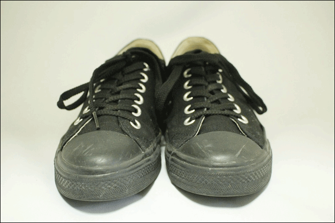 [25.0] Unknown campus спортивные туфли чёрный черный Vintage Vintage USA б/у одежда Old CH138