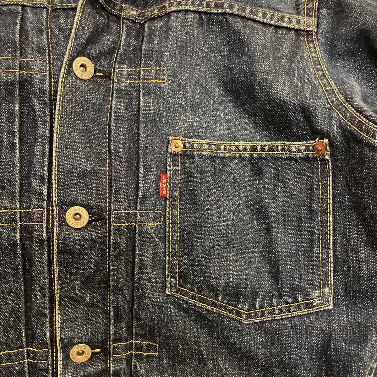 90s LEVI'S リーバイス 71506 デニムジャケット 36 日本製 レプリカ 復刻 Gジャン ビッグE