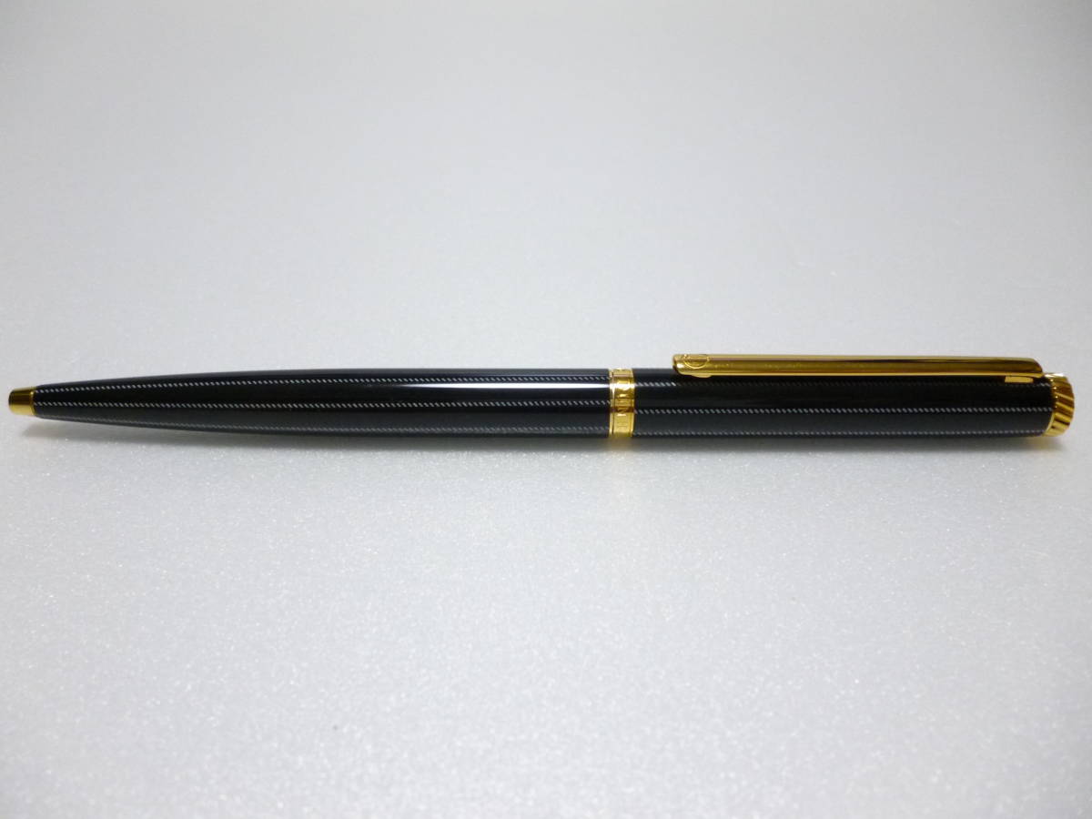 ダンヒル　dunhill　ニュージェムライン　ボールペン　NZ2812　ブラック（ストライプ）＆ゴールド　極美品！！_画像1