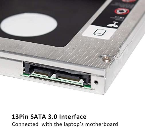 【新品】Ren He 2nd 2.5インチ HDD・SSD マウンタ 光学ドライブベイ用 SATA 3.0 ハードディスクマウンタ ノートPC 対応_画像5