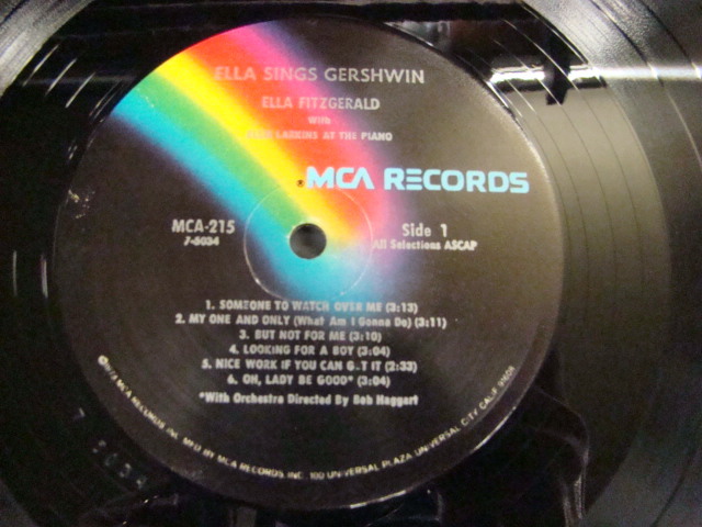 米LP/ ELLA FITZGERALD/SINGS GERSHWIN/MCA MCA-215_画像4
