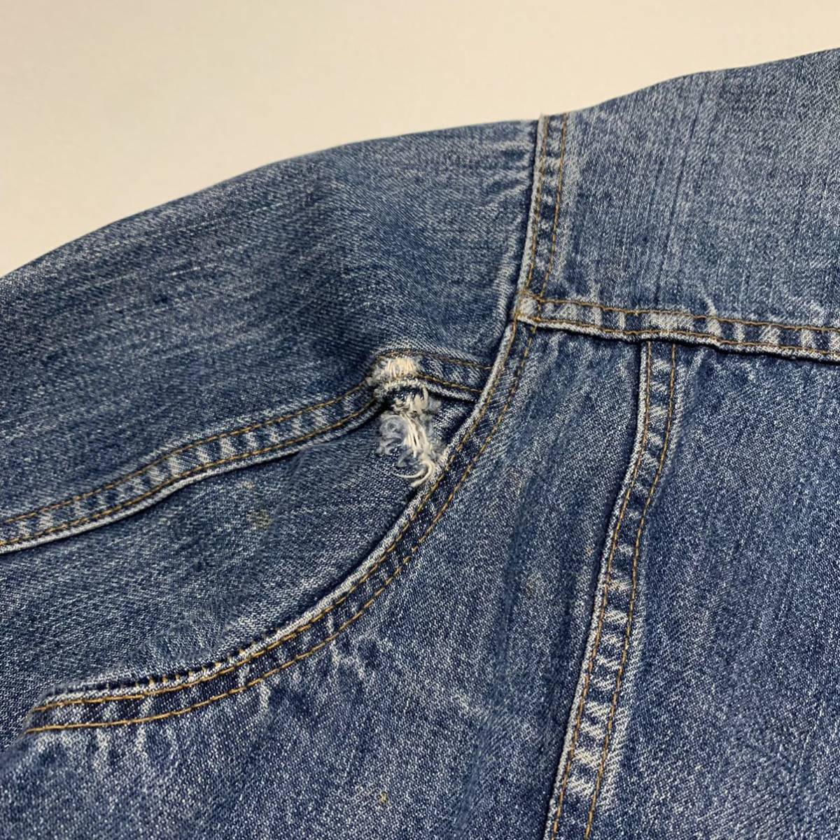 特大】70s levi's 70505 0127 46 - 48 デニムジャケット USA製 特大】70s levi's 70505 0127 46 - 48 デニムジャケット USA製