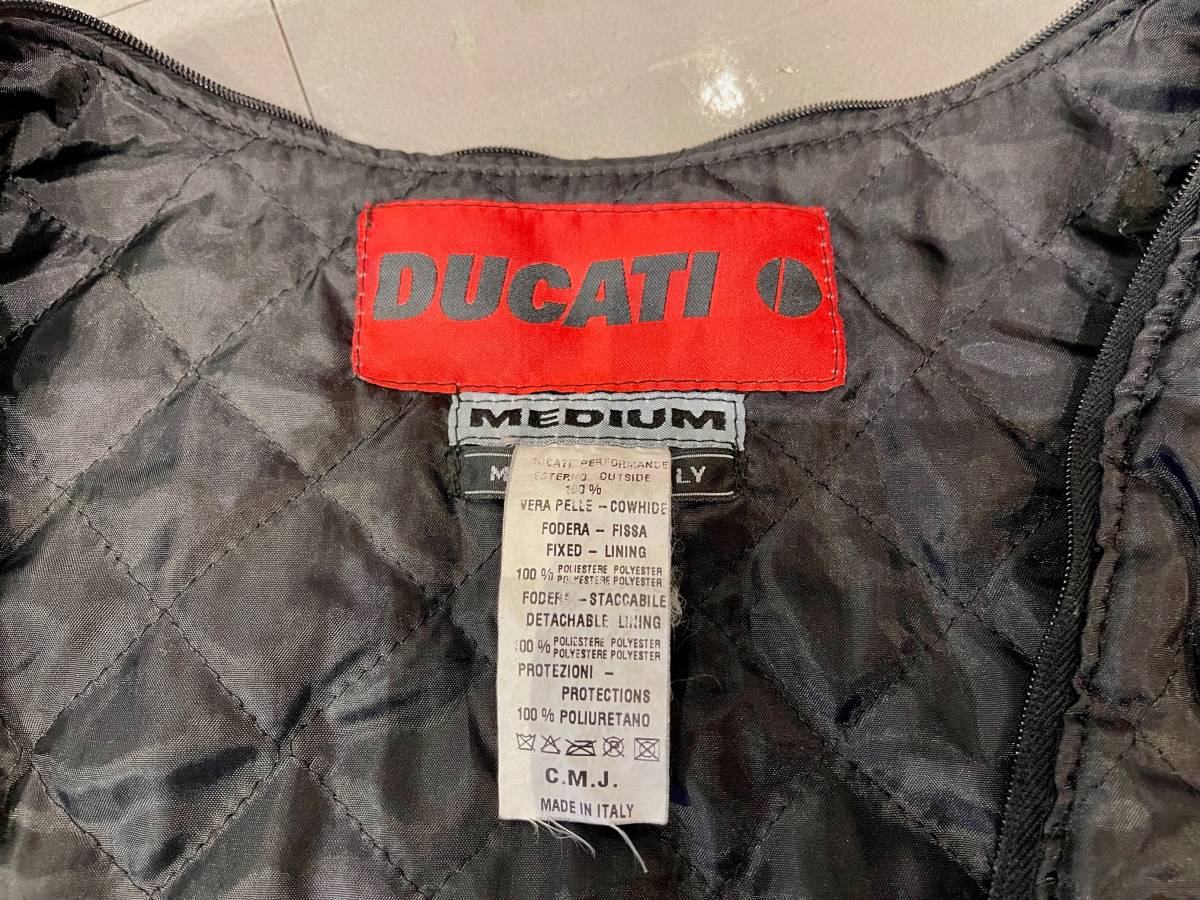 DUCATI レザージャケット ライダース 防寒インナー付き Mサイズ MADE IN ITALY DUCATI レザージャケット ライダース 防寒インナー付き Mサイズ MADE IN ITALY - 6