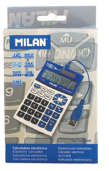 MILANミラン カリキュレーター 10桁 電卓 ブルー 1504126B_画像2