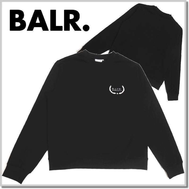 ボーラー BALR Jules Slim Crest Wreath Crewneck B1262-L メタルロゴ刺繍 トレーナー カットソー_画像1