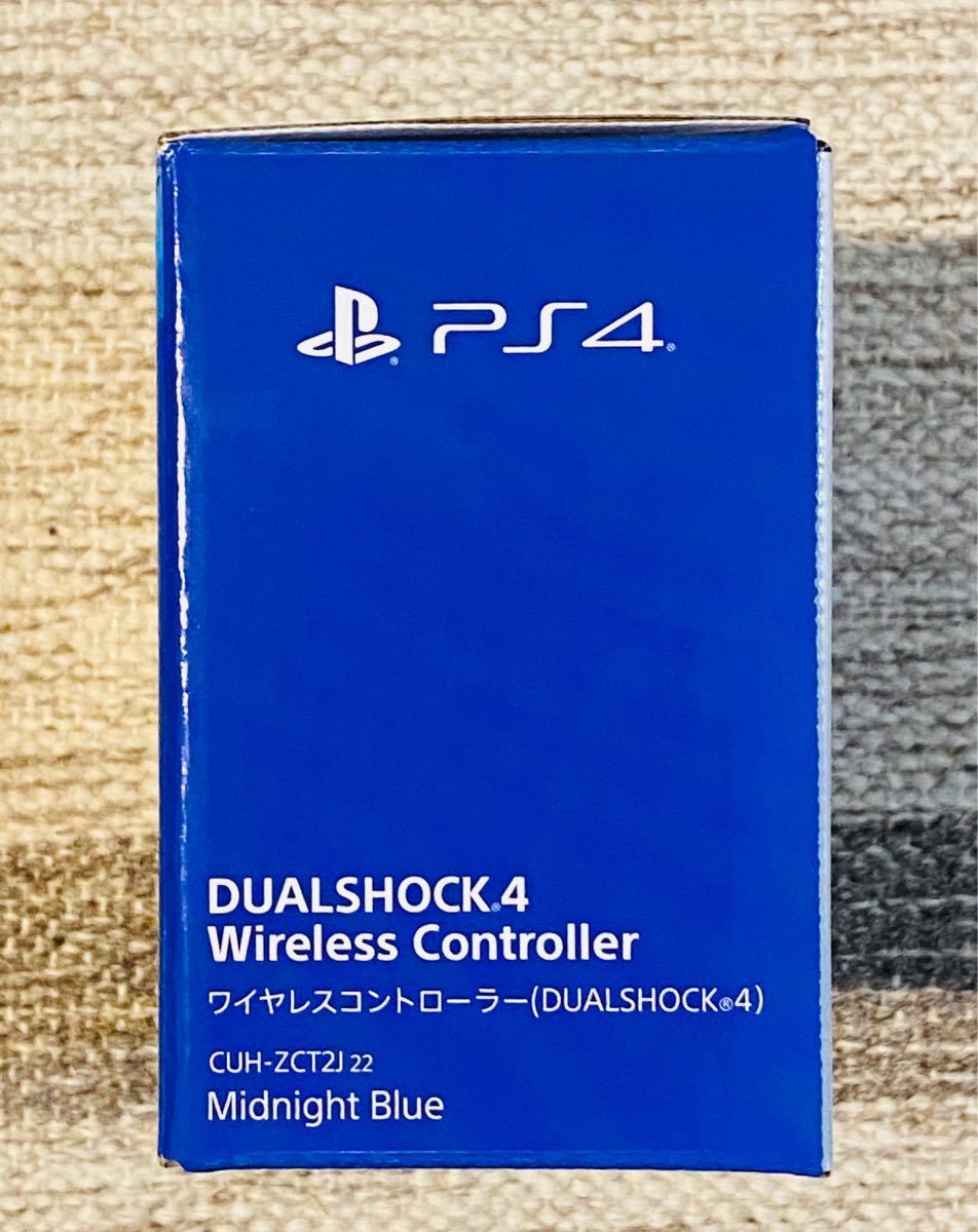 PS4 ワイヤレスコントローラー 純正 デュアルショック4 ミッドナイトブルー