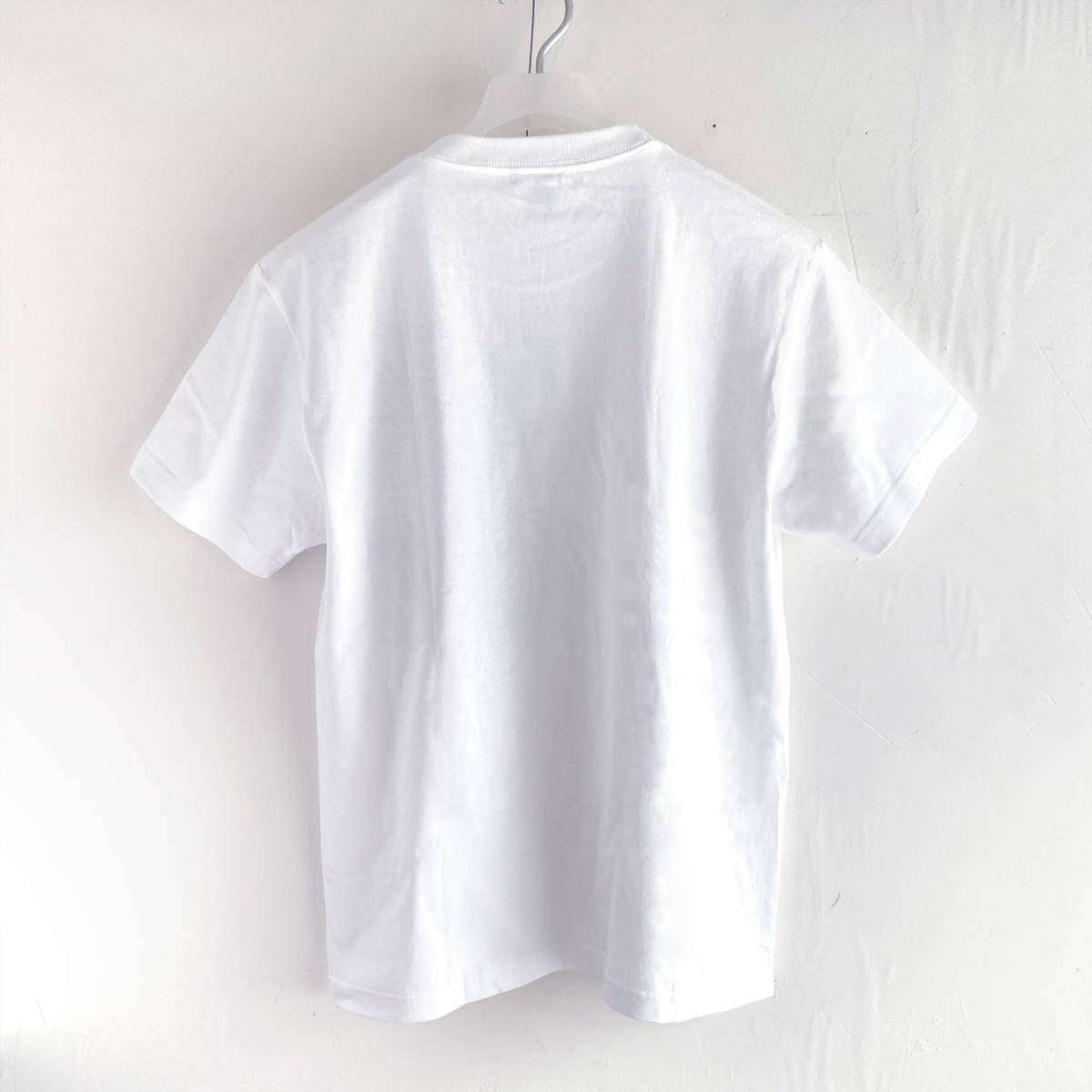 メンズ Tシャツ Sサイズ 牡丹柄手描きTシャツ ホワイト 手描きで描いた牡丹の花柄Tシャツ 和柄_画像3