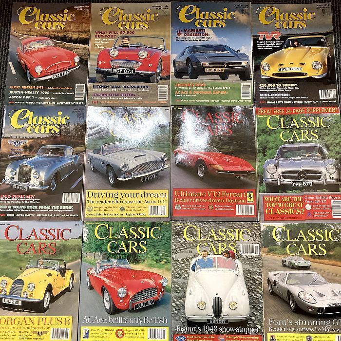 高評価の贈り物 B1459 1994年「CLASSIC CARS」クラシックカー 12冊SET 英国旧車 外車