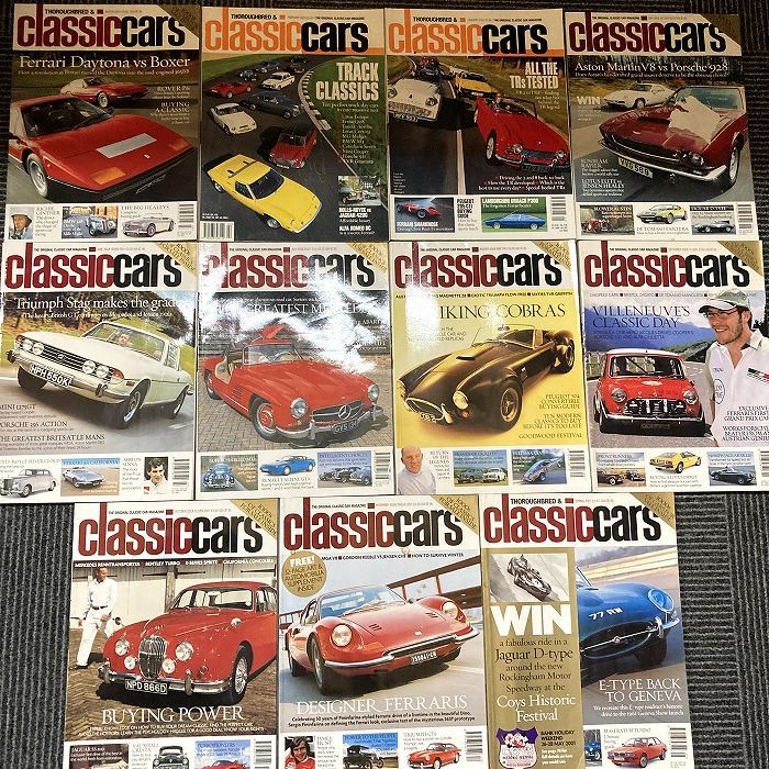 B1470 2001年「CLASSIC CARS」クラシックカー 11冊SET 英国旧車雑誌 英国車 カスタム 古本 雑誌 旧車 ビンテージ 自動車雑誌