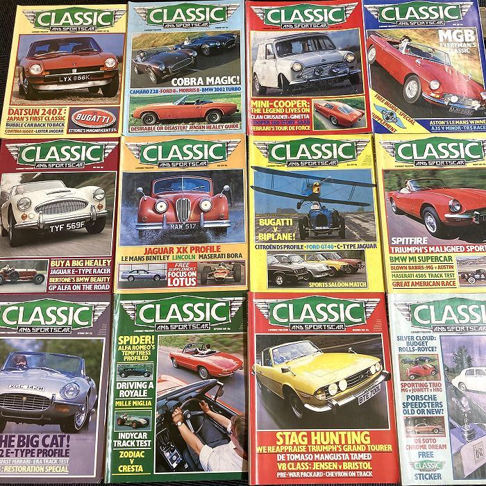 B1497　1984年　12冊セット「CLASSIC AND SPORTSCAR」英国旧車雑誌　英国車 雑誌 旧車　ビンテージ　クラシックカー　自動車_画像1