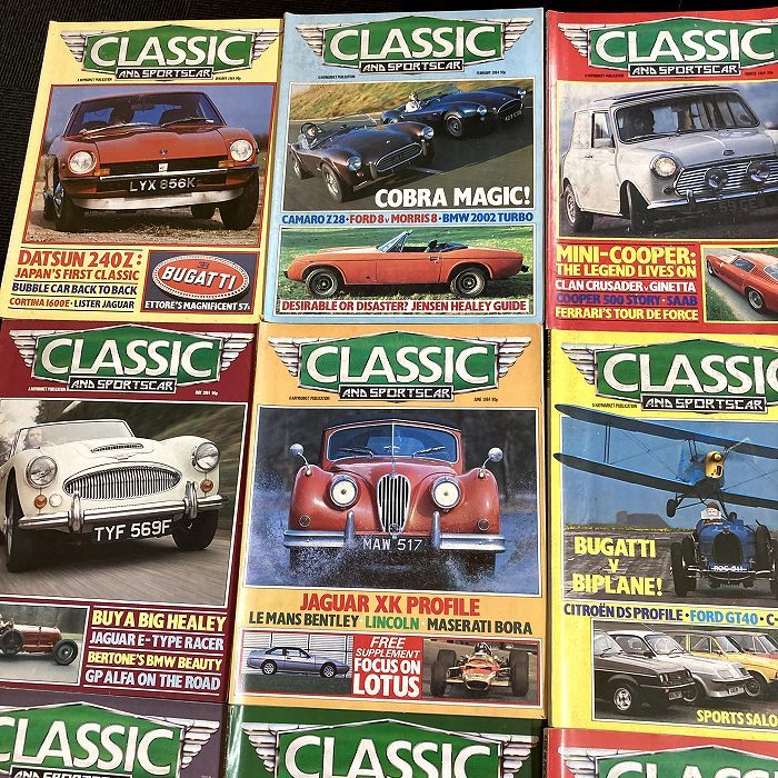 B1497　1984年　12冊セット「CLASSIC AND SPORTSCAR」英国旧車雑誌　英国車 雑誌 旧車　ビンテージ　クラシックカー　自動車_画像2