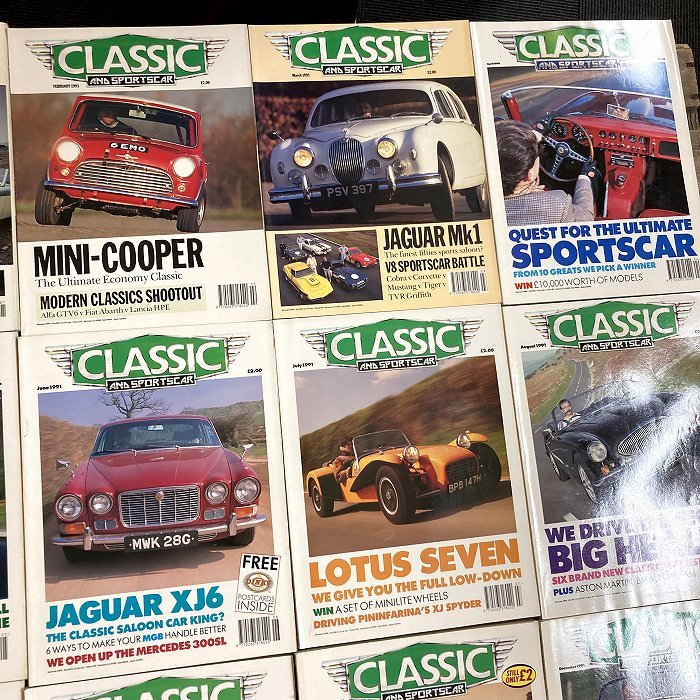 30 割引人気特価 B1504 1991年 12冊セット Classic And Sportscar 英国旧車雑誌 英国車 雑誌 旧車 ビンテージ クラシックカー 自動車 自動車 雑誌 本 雑誌 thaar Net