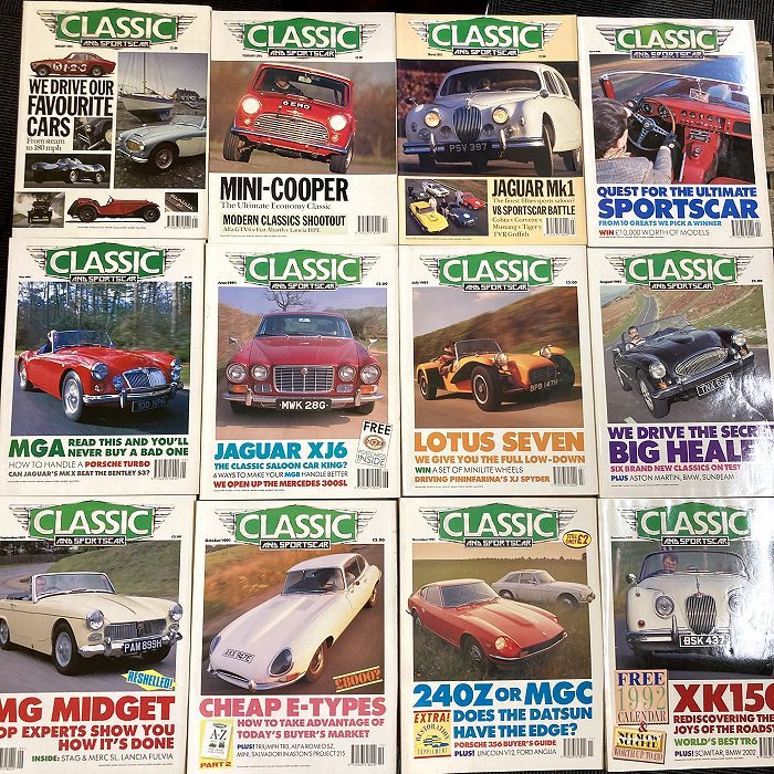 30 割引人気特価 B1504 1991年 12冊セット Classic And Sportscar 英国旧車雑誌 英国車 雑誌 旧車 ビンテージ クラシックカー 自動車 自動車 雑誌 本 雑誌 thaar Net