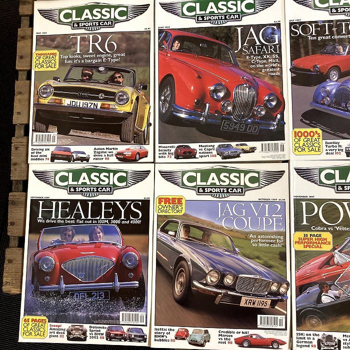 B1510　1997年　12冊セット「CLASSIC AND SPORTSCAR」英国旧車雑誌　英国車 雑誌 旧車　ビンテージ　クラシックカー　自動車_画像4