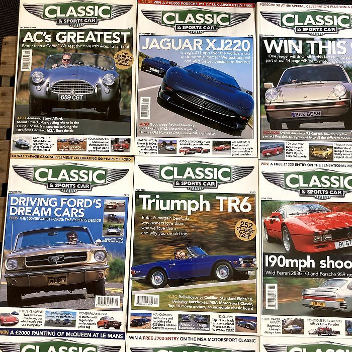 B1516　2003年　12冊セット「CLASSIC AND SPORTSCAR」英国旧車雑誌　英国車 雑誌 旧車　ビンテージ　クラシックカー　自動車_画像2