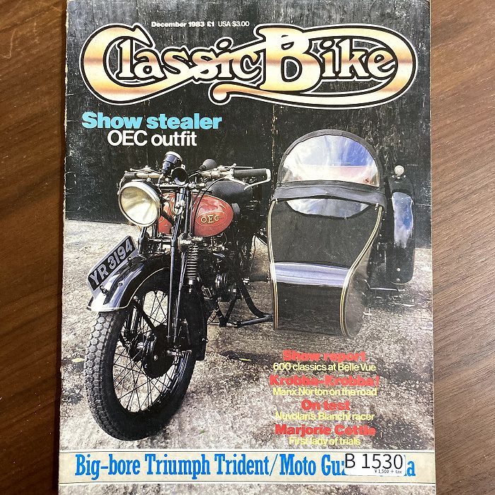 B1530 1983 year [Classic Bike] Classic bike Britain old car magazine Vintage bike Britain car Vintage automobile 