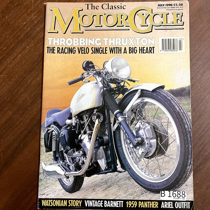 B1688 1996　 「The Classic MOTOR CYCLE」クラシックモーターサイクル 英国　旧車雑誌　英国車 古本　雑誌 旧車　ビンテージ　自動車_画像1