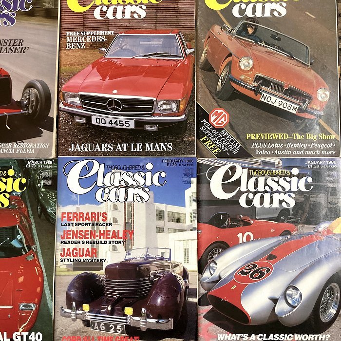 B1728　1986　　12冊セット「THOROUGHBRED&Classic cars」 クラシックカー 英国車 カスタム 古本　雑誌 旧車　ビンテージ　自動車_画像5
