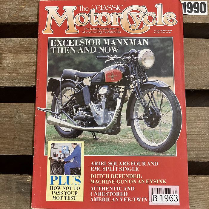 B1963　1990　 「THE CLASSIC MOTORCYCLE」クラシックモーターサイクル 旧車 　オートバイ　ヴィンテージバイク　英国車 　ビンテージ_画像1