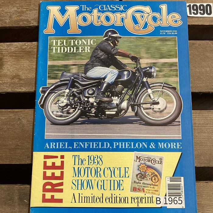 B1965　1990　 「THE CLASSIC MOTORCYCLE」クラシックモーターサイクル 旧車 　オートバイ　ヴィンテージバイク　英国車 　ビンテージ_画像1