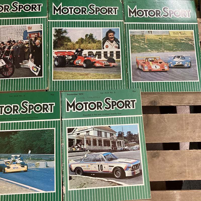 B1805　1973　10冊セット「MOTOR SPORT」モータースポーツ 英国 　旧車雑誌　英国車 古本　 旧車　ビンテージ　自動車 クラシックカー_画像3