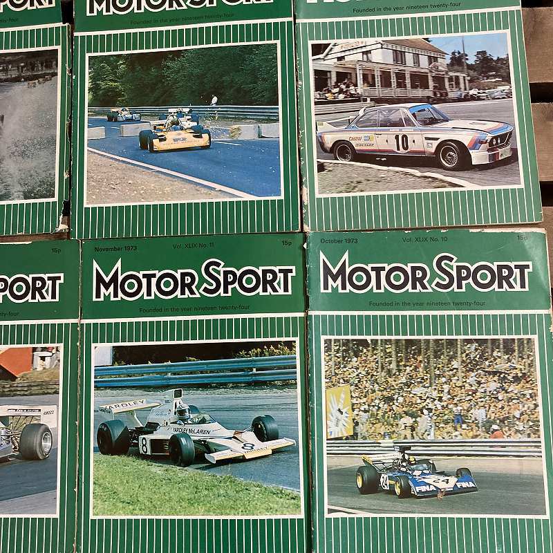 B1805　1973　10冊セット「MOTOR SPORT」モータースポーツ 英国 　旧車雑誌　英国車 古本　 旧車　ビンテージ　自動車 クラシックカー_画像5