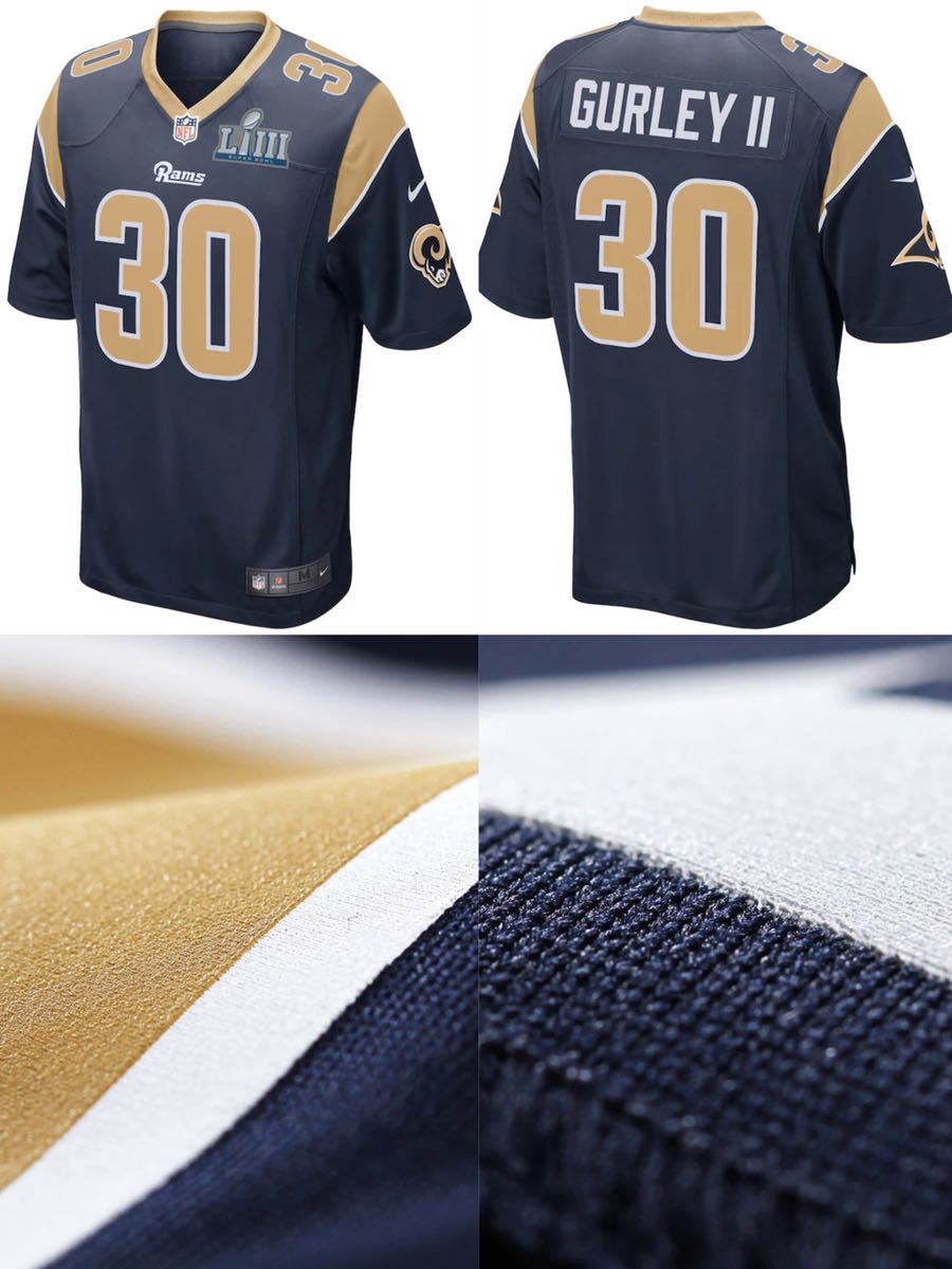 超歓迎 ラムズ ロサンゼルス NIKE 正規品 3XL NFL ジャージ ゲームシャツ - アメリカンフットボール