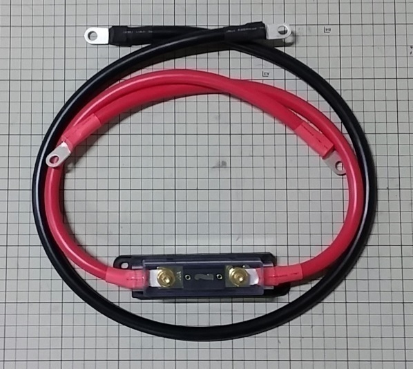 SK1500-112 для ( общая длина 3000mm) инвертер аккумулятор соединительный кабель * плавкий предохранитель держатель черный комплект KIV38Sq красный чёрный!