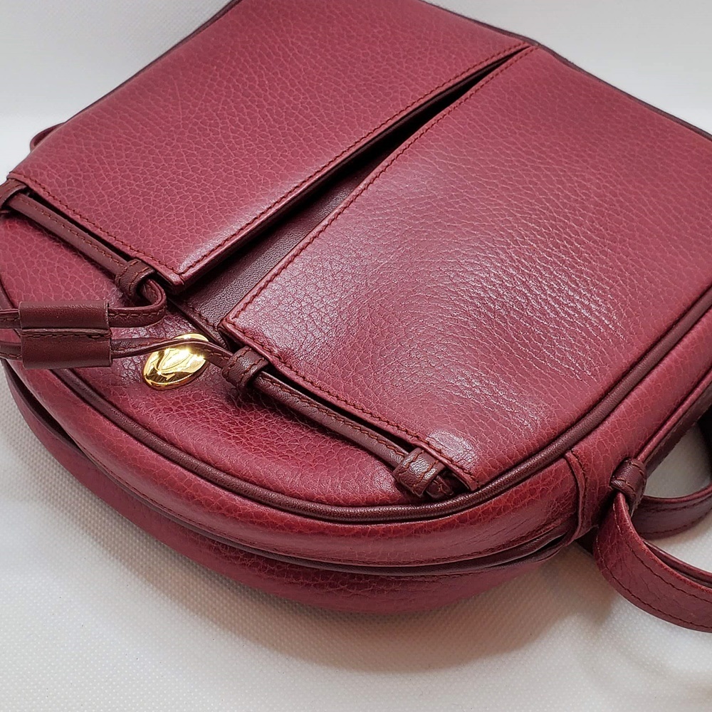 カルティエ Cartier マストライン トリニティ金具 レザー ショルダー