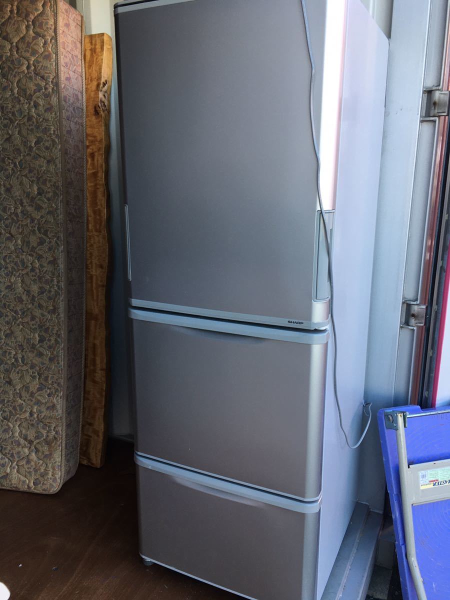 SJ-W351E 350Lチルド室 真ん中冷凍室 どっちもドア 左右 両開き 2019年