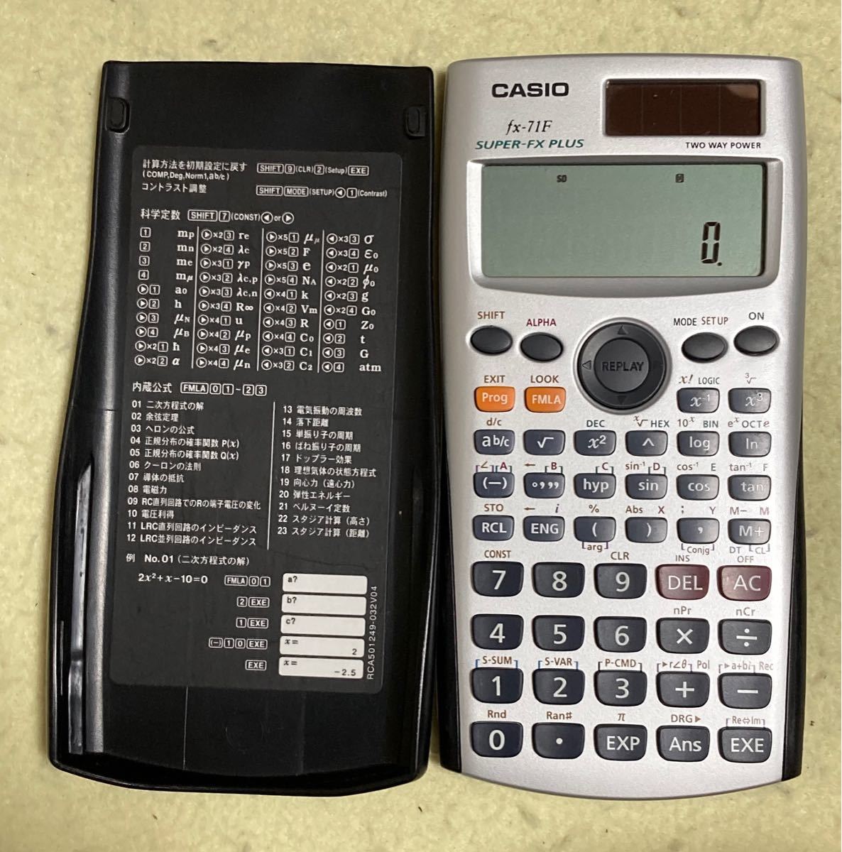 カシオ　関数電卓　fix-71F