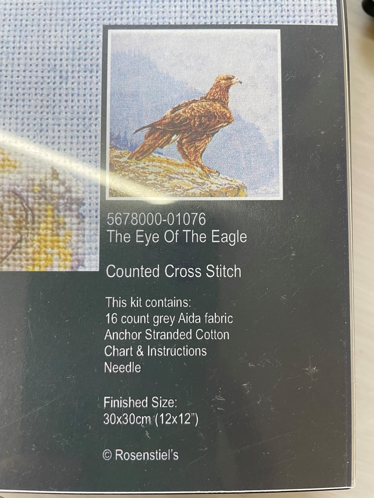 maia 刺繍作成キット 額縁・糸セット The Eye Of The Eagle　鷲　わし　ワシ_画像3