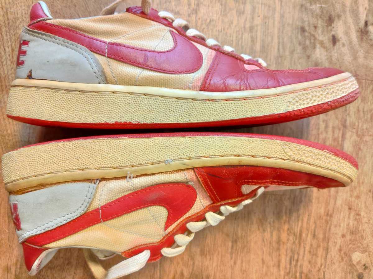 【US8】1986s Vintage NIKE TERMINATOR LOW Red canvas 1986年 ヴィンテージ ナイキ ターミネーター ロー 赤 キャンバス レア　オリジナル_画像5