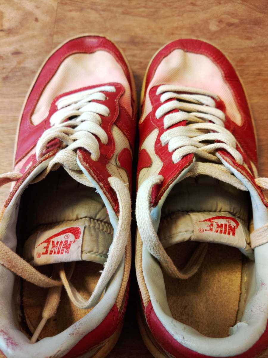 【US8】1986s Vintage NIKE TERMINATOR LOW Red canvas 1986年 ヴィンテージ ナイキ ターミネーター ロー 赤 キャンバス レア　オリジナル_画像3